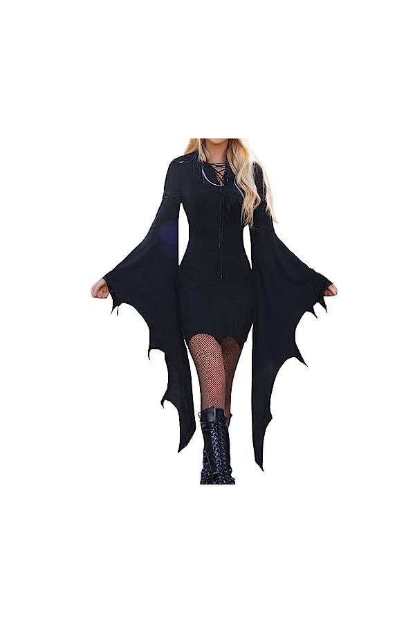 Générique Robes pour WomenBatwing SleeveShopping Robe Sexy Robes Taille Black, XXL 