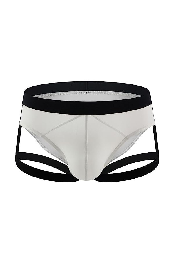 WEITING Culottes pour Hommes sous-vêtements Fins String en Dentelle Ensemble damélioration Bikini Culotte évidée-G2,XXXL