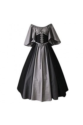 Roronoa Zoro Costume Cosplay Femmes Mode Contraste Couleur Robe Manches Courtes Solide Coloré Robes Lacets Sexy Medievals Vin