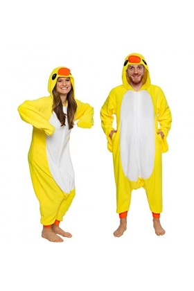 Silver Lilly Pyjama Unisexe pour Adulte en Forme de lys argentés - Jaune - X-Large