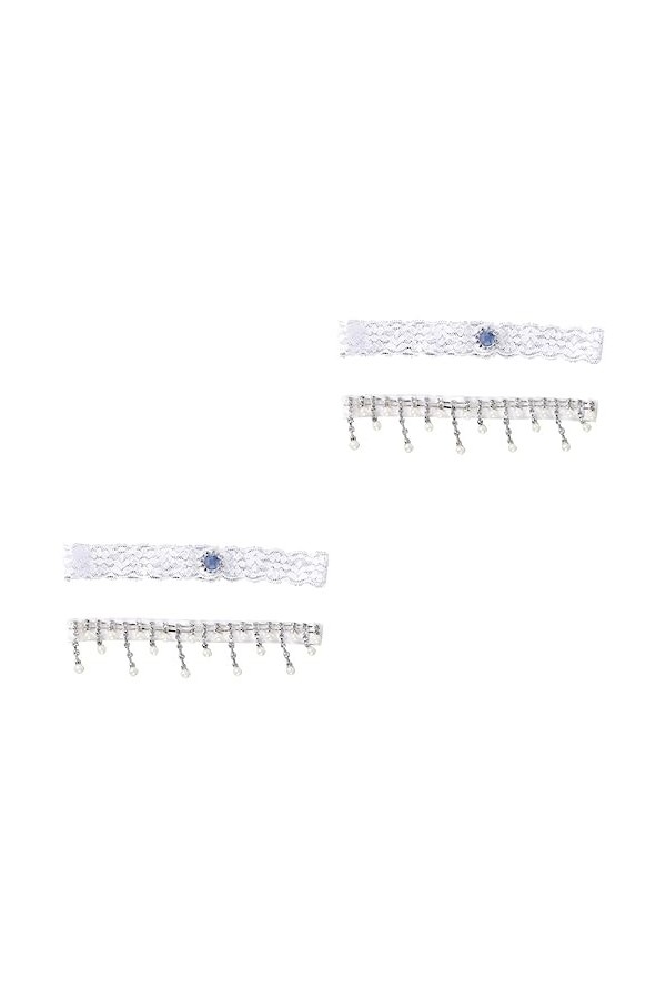 ifundom 1 Paire Jarretière Porte-Jarretelles Extensible Accessoires La Mariée Robe Blanche Mariage