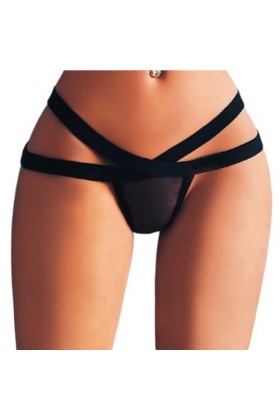 ZTIANEF Érotisme Sexe Et Sensualité String Sexy en Maille Transparente Ajouré Noir pour Lingerie, Culotte, Slip, sous-Vêtemen