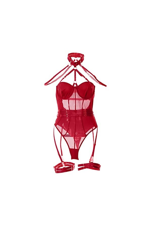 Portant Lingerie Soutien supérieur à la Mode et Sexy pour Femmes avec Petite Poitrine et Anneau en Acier réunis avec des sous