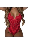 Ensemble de lingerie érotique pour femme Sexy Sexy Licol Dentelle Femmes Mode Bobysuit Lingerie Jeu de Rôle Lingerie Sexy Fem