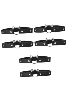 Healifty 6 Pcs Porte-Jarretelles Collier De Mariée Porte-Jarretelles Blanc Bretelles En Cuir Colliers Pour Femmes Collier De 