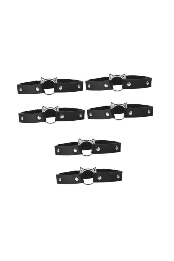 Healifty 6 Pcs Porte-Jarretelles Collier De Mariée Porte-Jarretelles Blanc Bretelles En Cuir Colliers Pour Femmes Collier De 