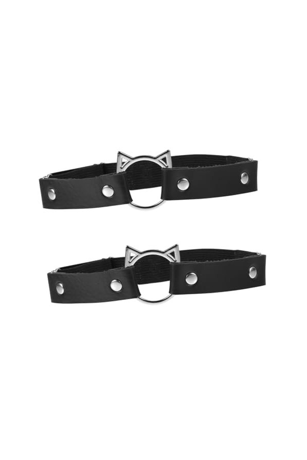 Healifty 6 Pcs Porte-Jarretelles Collier De Mariée Porte-Jarretelles Blanc Bretelles En Cuir Colliers Pour Femmes Collier De 