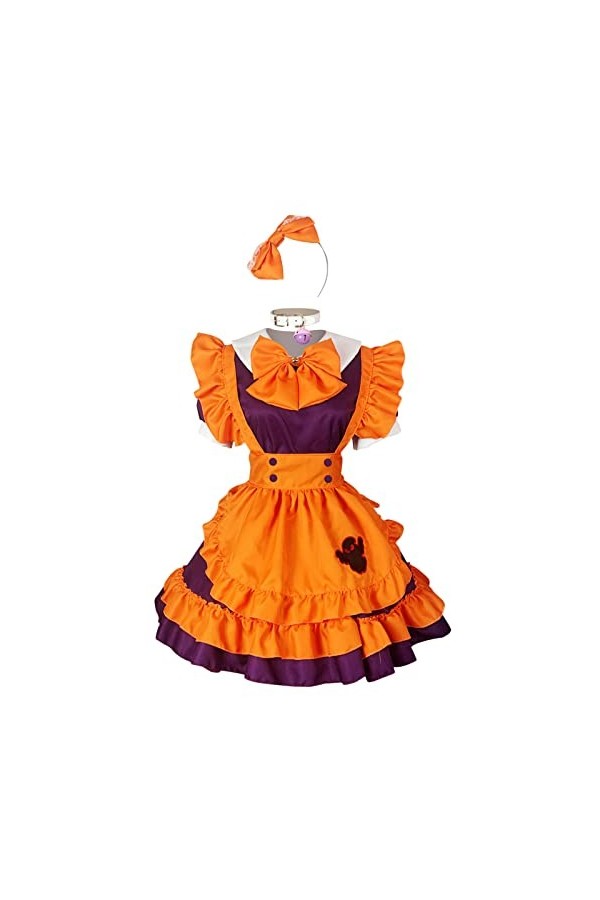 TWIOIOVE Costume Fourrure Cosplay pour Hommes Halloween Costume Chat Sexy Lolita Anime Mignon Doux Vêtements Corset Dentelle 