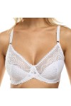 LoriEr Lingerie Sexy pour Femme en Dentelle Transparente Respirante Non rembourrée,avec Armatures sans Doublure Sexy Black 85