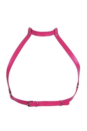 Harnais de corps en cuir pour femme - Soutien-gorge - Chaîne de corps - Rave - Discothèque - Goth - Accessoires de corps régl