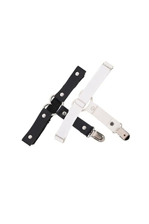 PAREKS Lot de 4 porte-jarretelles réglables en forme de cœur