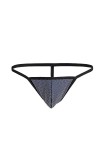 MENGQING String pour homme Lingerie String en maille Sous-vêtements sexy Jockstrap Mini culotte hombre T-back Bikini érotique
