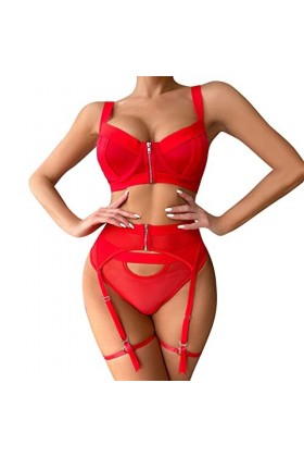 UOWEG Femmes Sexy Cosplay Costume Mignon Sexy Lingerie Ensemble Dentelle à Bretelles Camis et Culotte Nuisettes Tenue de Nuit