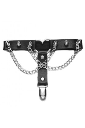 Harnais de jambe en cuir&nbsp;&nbsp;&nbsp;élastique à pointes, chaîne de jambe Sexy pour femmes et filles, gothique, cœur, cuisse, jarretell