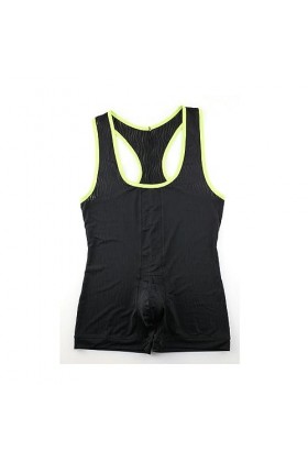 WEITING Body Sexy pour Homme avec Bretelles Respirantes et Poche pour pénis bombée en U Convexe Boxershort Sport Gym Bodybuil