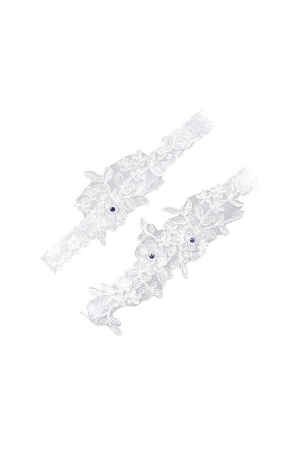 2 Paires De Jarretelles De Bal De Mariage Jarretelles De Mariée Anneau De Jambe Ceinture De Jarretelles Chaussettes De Mariée