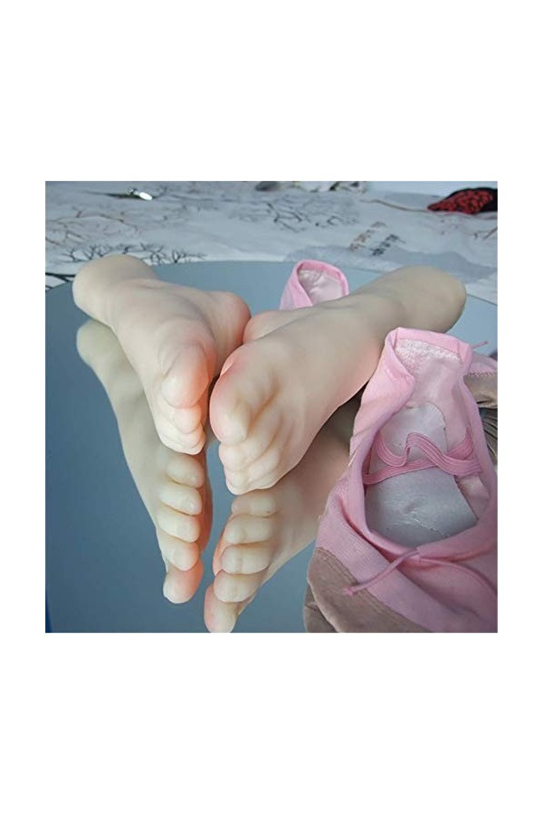 yunyu Pied de Mannequin féminin en Silicone, Le modèle de Pied prothétique est Un modèle de Pied féminin réaliste 1: 1 au Tou