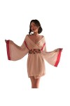 Temptshow Lingerie kimono sexy pour femme - Robe de chambre coquine - Cosplay - Yukata - Jaune 1 - Taille 00-1 Plus petite