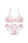 Broderie Transparente Ultra-Mince pour Femmes Dentelle Sensuelle Respirante Ensemble Soutien-Gorge Grande Taille