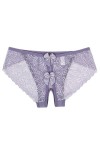 ZTIANEF Nuisettes Sexy Femme Culotte Sexy en Dentelle Transparente Entrejambe avec Noeud String String Culotte Culotte Creuse