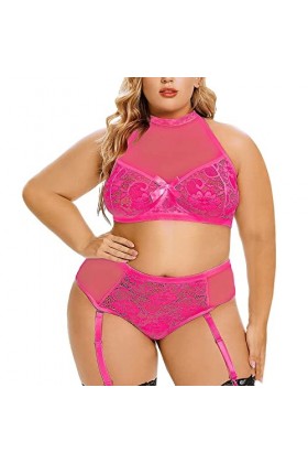 MODSGUE Ensemble de lingerie sexy 2 pièces soutien-gorge et culotte Lingerie séduisante Hipsters Vêtements de nuit Lingerie é