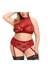 MODSGUE Ensemble de lingerie sexy 2 pièces soutien-gorge et culotte Lingerie séduisante Hipsters Vêtements de nuit Lingerie é