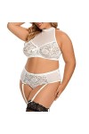 MODSGUE Ensemble de lingerie sexy 2 pièces soutien-gorge et culotte Lingerie séduisante Hipsters Vêtements de nuit Lingerie é
