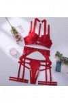 Lingerie Femme Sexy Ensemble Homme Sexy Hot y2*k Lingerie de Forage Solide pour Femmes Body résille Siamois Strass Sexy Mesh 