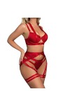 Lingerie Femme Sexy Ensemble Homme Sexy Hot y20.k Lingerie de Forage Solide pour Femmes Body résille Siamois Strass Sexy Mesh