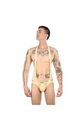 WEITING Body Sexy pour Hommes Jockstrap Bodywear Sous-Vêtements Wrestling Singlet Justaucorps Combinaisons Jarretelles String