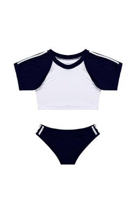 SHANHE Womens Ladies Cosplay Sexy Costumes Japan Schoolgrl Uniform Cheer Leading Lingerie Set Crop Top with Briefs Fancy Club