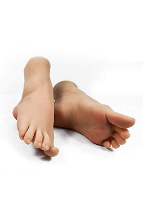 1 Paire de Pieds de Mannequin en Silicone réalistes, modèle de Pied réaliste en Silicone Liquide 36A Affiche des Chaussures M