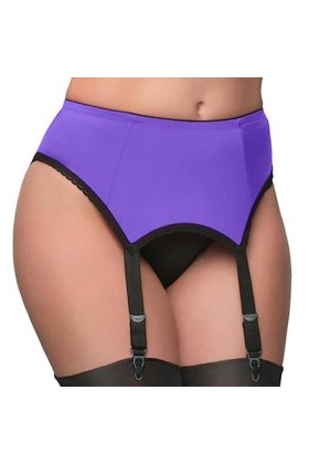 VOIV Vintage Porte-Jarretelles Bas rétro Taille Haute Porte-Jarretelles 4 Sangles Lingerie Sexy 5 Couleurs