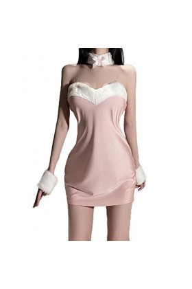 Tenue sexy de lapin pour femme rose 1 