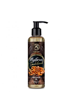 Huile de Massage Santal 200ml - Huile de Massage Relaxante - Huile pour Massage et Relaxation