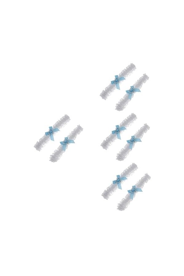 SOIMISS 6 Pcs Mariée Dentelle Legband Blanc Tenue Cadeau De Mariée Accessoires De Mariée Porte-Jarretelles De Mariée Accessoi