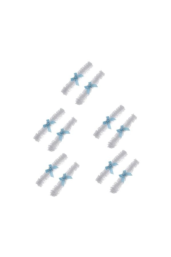 SOIMISS 6 Pcs Mariée Dentelle Legband Blanc Tenue Cadeau De Mariée Accessoires De Mariée Porte-Jarretelles De Mariée Accessoi