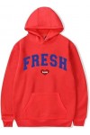 TYI Fresh Love Merch Sweat à Capuche Manches Longues pour Hommes Et Femmes Mode Hip Hop Rue S - 3XL , Rouge, XXXL