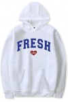 TYI Fresh Love Merch Sweat à Capuche Manches Longues pour Hommes Et Femmes Mode Hip Hop Rue S - 3XL , Rouge, XXXL