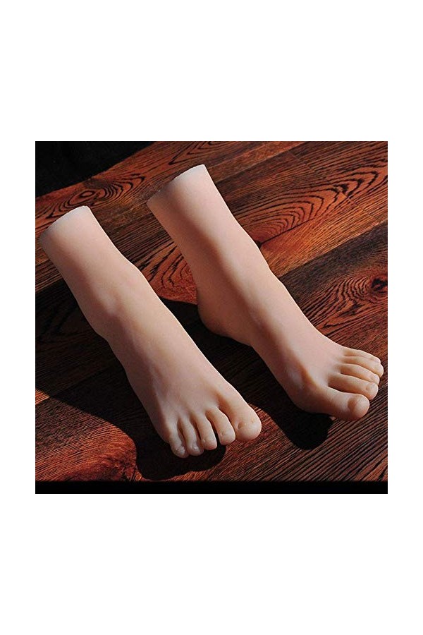yunyu Pied de Mannequin, Pied en Gel de silice Mannequins 36A modèle de Pied en Silicone, Beau Pied féminin, Accessoires de P