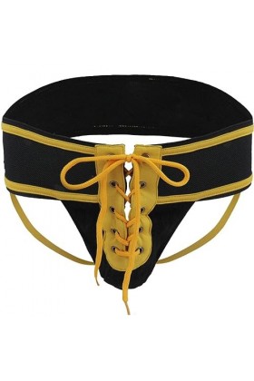 WEITING Mens Jockstrap sous-Vêtements Footballeur Lacets Ceinture Avant Laçage Cordon Sexy Sissy Lingerie Strings Hommes Stri