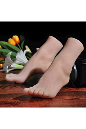 yunyu Pied de Mannequin, Pied en Gel de silice Mannequins 36A modèle de Pied en Silicone, Beau Pied féminin, Accessoires de P