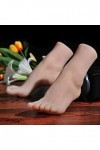 yunyu Pied de Mannequin, Pied en Gel de silice Mannequins 36A modèle de Pied en Silicone, Beau Pied féminin, Accessoires de P