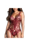 Ensemble de lingerie érotique pour femme Sexy Sexy Licol Dentelle Sous-vêtements Dentelle Mode Corps Ensemble Sexy Femmes Bow