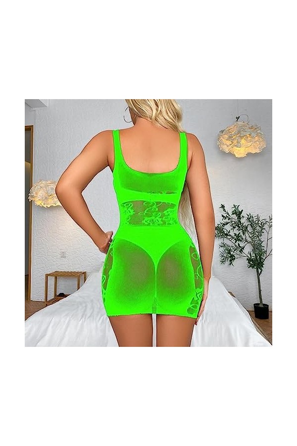 SAAKO Robe Costumes érotiques Femme fête Porter résille Sexy Lingerie Porno Nuisette Femmes Chemise de Nuit