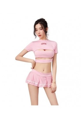 Générique déguisement costume etudiante rose femme adulte sexy