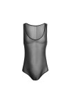Hommes Bodysuit à Maille Diaphane et Brillante Slip Combinaison Maillot de Corps Top Une Pièce sous-Vêtements Lingerie Color: