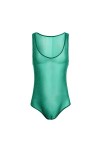 Hommes Bodysuit à Maille Diaphane et Brillante Slip Combinaison Maillot de Corps Top Une Pièce sous-Vêtements Lingerie Color: