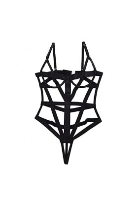 Lingerie avec Porte-Jarretelles Une Pièce sous-vêtements Erogen Bretelles Réglables Chaudes pour Lune de Miel 3 