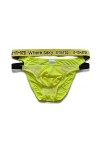 String Tanga Hommes Sexy Mesh Cheeky Lingerie Double Ceinture Culotte Stylée Slip Mince sous-vêtements Confortables Color:Gre